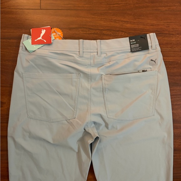 NWT Puma Men’s 101 Golf Pant - Light Gray - Picture 4 of 7